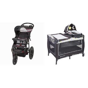 Baby Trend Range Jogger Stroller, Millennium & Lil' Snooze Deluxe II Nursery Center, Twinkle Twinkle Little Moon