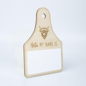 Baby Announcement Sign 6.5 Inch Wooden Hello World Newborn Welcome Sign Birth Baby Name Plaques for Photo Props Baby Shower Hospital Nursery (COW)