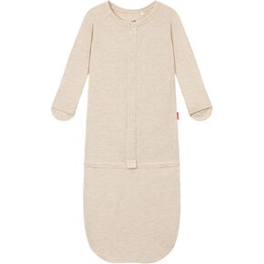 Baby Sleeper Gown Bamboo Viscose Infant Gowns Unisex Baby Sack Sleepers with Mittens & Convertible Pouch