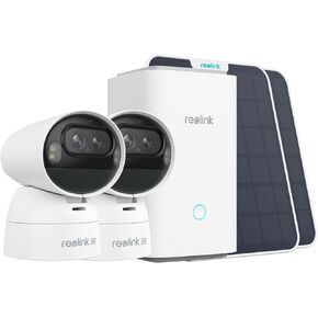 REOLINK Home Hub with Argus Track + 6W Solar Panel - 4K PTZ Solar Security Camera, Wireless Outdoor Camera, Auto Zoom Tracking, 64GB microSD Card Included, Encrypted Local Storage, No Monthly Fees