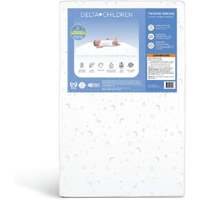 Delta Children Twinkle Galaxy Limited 4 بوصة مرتبة سرير صغيرة 4 بوصات - Core Premium من مصادر مستدامة - مقاومة للماء - Greenguard Gold Certified (غير سامة) - ضمان لمدة 5 سنوات - مصنوعة في الولايات المتحدة الأمريكية