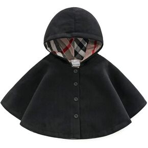 Children's Clothing Unisex Clothes Hooded Cloak Cotton Windproof Cloak Thick Warm Cloak Baby Out Clothing Shawl