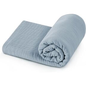 haakaa Cotton Swaddle Blanket,swaddles for Newborns,Baby Essentials,Soft Blush