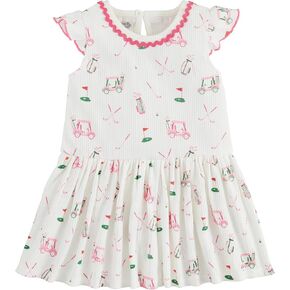 Mud Pie Baby Girls Children's Golf Print Tshirt Dress