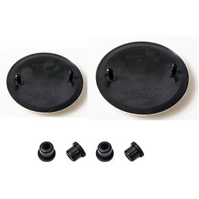 2Pcs Replacement for car Hood and Trunk Emblems 82mm + 74mm Badge for X3 X5 X6 3 4 5 6 7 8 Series 325i 328i E46 E30 E36 E34 E38 E39 E60 E65 Comes with a Gift 2pcs Emblem(82+74 Black and White)