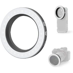 SmallRig Vibe P30 67mm Ring LED Video Light, Compact Powder-Size Bi-Color Light with High CRI ≥90, Compatible for 67mm Phone Mounts/Cases/Lenses, for Content Creation, Live Streaming, 4873