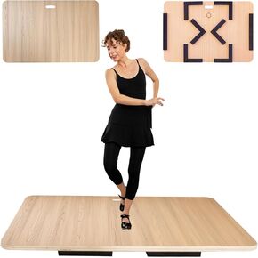 Tap Board For Tap Dancing | Portable Dance Floor For Any Surface | Cushioned Tap Dance Floor | Tap Dance Floor Mat | Dance Practice Floor Home & Studio | Practice Dance Floor For Percussive Dancers