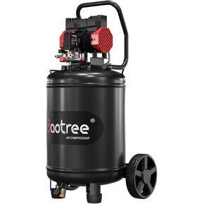 10 Gallon Ultra Quiet Air Compressor with Two Quick Couplers, 2HP 8.76 CFM@ 115PSI Oil-Free Air Compressor Tank, 110V/60hz, 70dB Air Compressor for Car Repair, Spray Painting, Woodwork Nailing