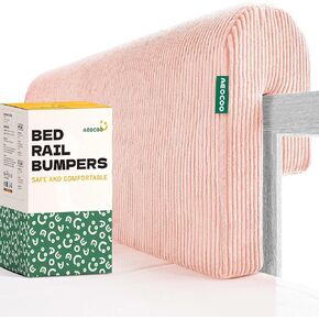 Bed Rail for Toddlers, Bed Bumpers for Toddlers, Tool-Free Install for Bunk Bed Accessories Protector with Washable Cover, 35.4IN