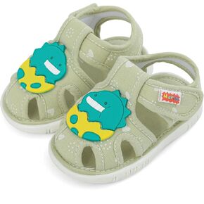 Estamico Baby Boys Girls Sandals لطيف حيوان صيفي أحذية تنفس غير قابلة للانزلاق المشي الأول ، من 9 إلى 12 شهرًا الرضيع ، الأخضر in Kuwait
