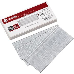 18 Gauge Brad Nails, 1000 Counts 2-inch 18 GA Brad Nails, Galvanized Nails for Nail Gun, Finishing Nail Gun Nails for Pneumatic, Electric Brad Nailer Gun