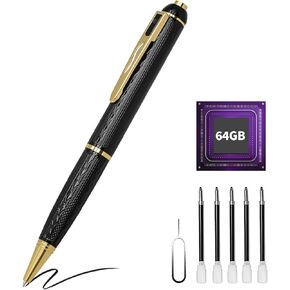 1080P Nanny Camera Pen, Body Camera with 64GB, Cam for Home Indoor Security - Long Battery Life