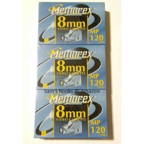 Memorex MP120 8mm Video Tape (3-Pack)