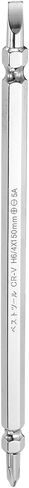 HARFINGTON Magnetic Double Ended Screwdriver Bit 4mm PH2/SL6 6"/150mm 1/4" Hex Shank CR-V Steel Phillips Cross Slotted Flat Screw Driver Bit for Power Screwdriver Impact Drill Tool in Kuwait
