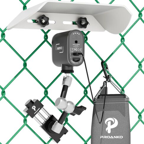 سياج Mount for Mevo Start ، GoPro ، الهواتف ، يأتي مع Shade وحمل مجموعة تثبيت الحقيبة لـ Gamechanger لتسجيل لعبة البيسبول والكرة اللينة والتنس (N8 Pro) in Saudi Arabia
