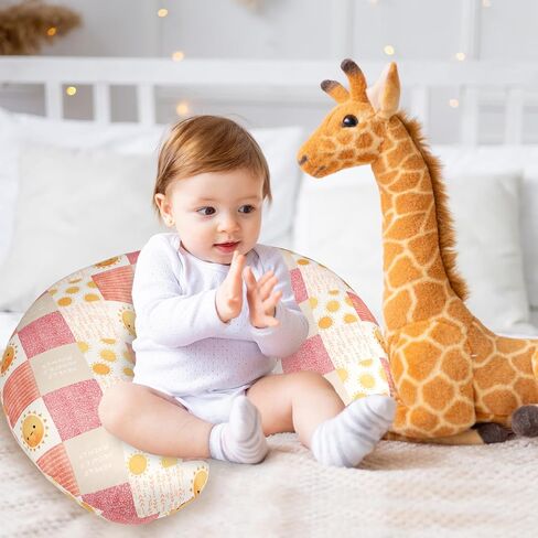 SWESEN 2 Pack Nursing Pillow Cover for Baby Girls, Breastfeeding Pillow Slipcover, Soft Stretchy Snug Fits On Infant Nursing Pillow, Machine Washable & Breathable, Fox & Sun in Kuwait