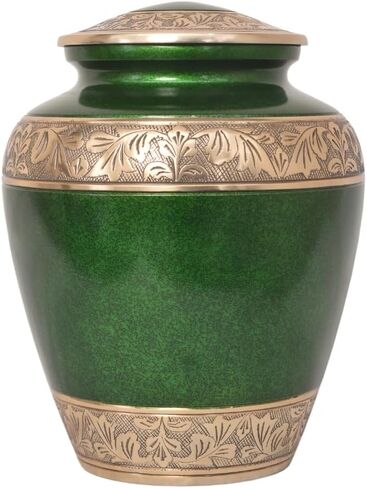 Stone Finish Cremation Urns for Human Ashes - Decorative Urns, Handcrafted Large Adult Funeral Urns for Male & Female Ashes - Holds up to 200 Cubic inches with Velvet Bag, Pink in Saudi Arabia