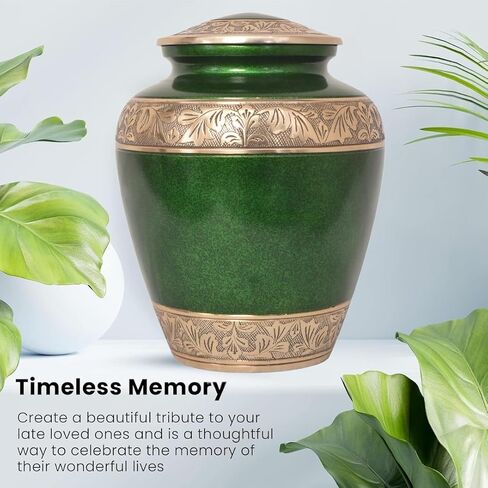 Stone Finish Cremation Urns for Human Ashes - Decorative Urns, Handcrafted Large Adult Funeral Urns for Male & Female Ashes - Holds up to 200 Cubic inches with Velvet Bag, Pink in Saudi Arabia
