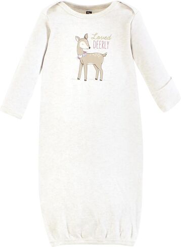 Hudson Baby Unisex Baby Gown, Swaddle Blanket and Cap or Headband, 0-6 Months in Kuwait