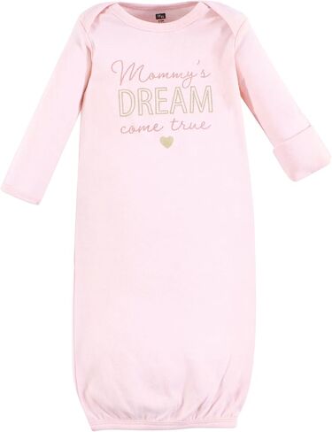 Hudson Baby Unisex Baby Gown, Swaddle Blanket and Cap or Headband, 0-6 Months in Kuwait