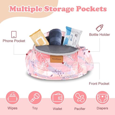 Baby Hip Carrier - Adjustable Waistband & Hip Seat for Newborn-Toddler (Up to 66 Lbs) with Pockets for Parents in Kuwait