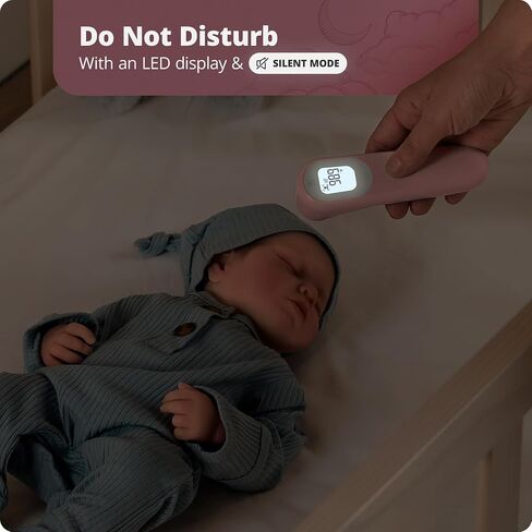 Greater Goods No-Touch Infrared Digital Thermometer for Adults, Kids, and Babies, Forehead Thermometer with Ergonomic Grip, Fever Alarm, HSA FSA Eligible, Blush Pink in Saudi Arabia
