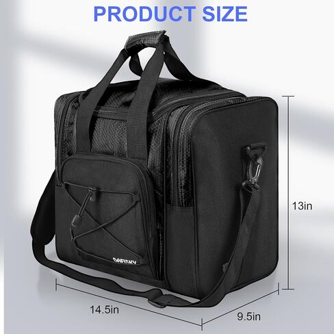 Bowling Ball Bag for Single Ball - Bowling Ball Tote Bag with Padded Ball Holder, 2 Pockets fit Bowling Shoes Up to Mens Size 14 and Accessories in Kuwait