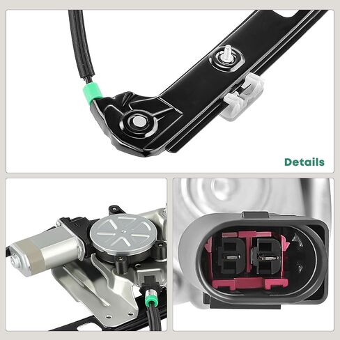 YHTAUTO Front Power Window Regulator Driver Side with 2-Pin Motor Assembly for BMW X5 E53 2000-2006 Sport Utility in Saudi Arabia