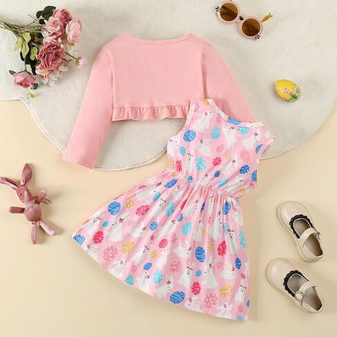 Toddler Girls Dress and Cardigan Set in Kuwait