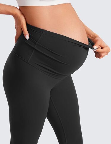 CRZ Yoga Butterluxe طماق الأمومة الطويلة الطويلة للنساء طويل القامة 30 '' تجريب السراويل صالة اليوغا على ناعم الحمل البطن in Saudi Arabia