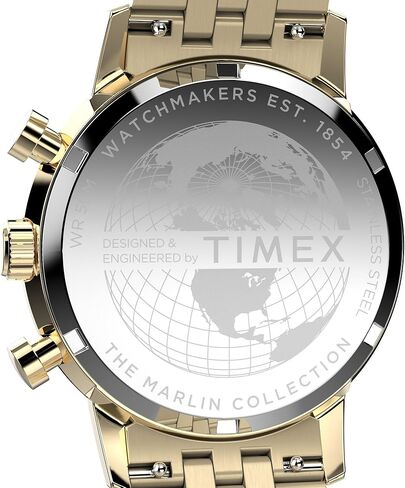 Timex Men's Marlin 40mm Watch - Black Strap Black Dial Stainless Steel Case in Kuwait