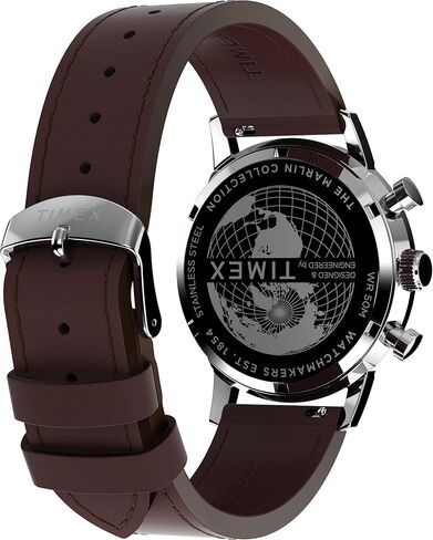 Timex Men's Marlin 40mm Watch - Black Strap Black Dial Stainless Steel Case in Kuwait