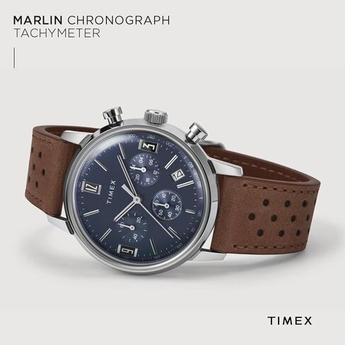 Timex Men's Marlin 40mm Watch - Black Strap Black Dial Stainless Steel Case in Kuwait
