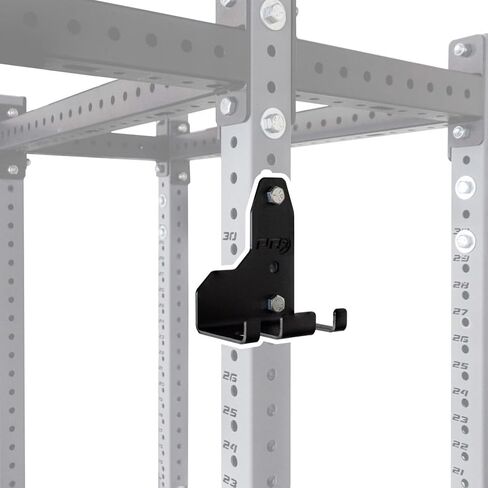 PRx Performance Squat Rack مثبت على حامل الأثقال الأولمبي للتخزين المعلق في الولايات المتحدة الأمريكية مصنوع من الفولاذ حامل قضيب واحد للقوائم 3 × 3 مع فتحات 5/8 بوصة، مرفق رف القرفصاء العمودي in Saudi Arabia