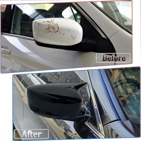 غطاء مرآة جانبية، MUXEE لسيارة Honda Accord 8th 2008 2009 2010 2011 2012 قطعتان من غطاء غطاء إشارة الانعطاف ملحقات السيارة - ألياف الكربون. (لا يناسب نماذج EX-L، EX-L، EX، Touring) in Kuwait