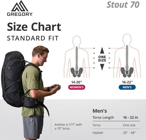Gregory Stout 35 Unisex Backpacking Pack, Sandstone in Kuwait