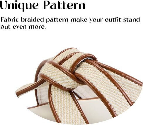 Putu Women's Flat Sandals Crisscross Strap Slide Sandals For Vacation | Cute Summer Sandals With Knot,Square Toe in Saudi Arabia