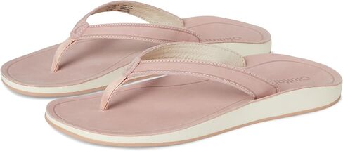 OLUKAI Southshore Women's Everyday Leather Sandals, Full-Grain Leather, Non-Marking Rubber Traction Pads & Compression Molded Footbed in Kuwait
