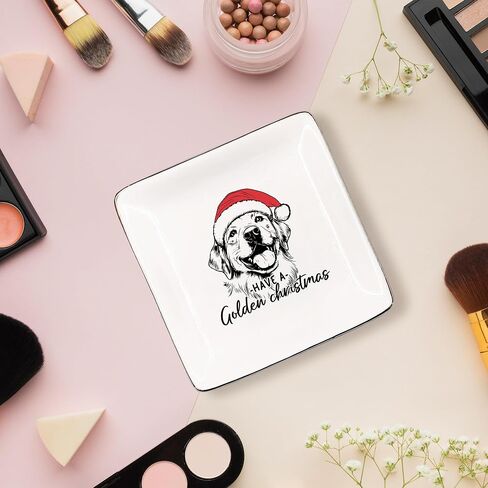 Corgi Christmas Dog Jewelry Dish, Dear Santa Bring More Corgis Ring Dish Gifts for Corgi Dog Lover Gifts, Corgi Gifts,Ceramic Jewelry Tray for Rings & Earring,Earring Tray Dog Mom Christmas Gift in Saudi Arabia