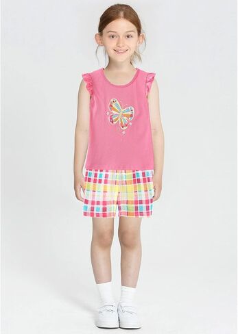 Bumeex Toddler Girls Girls Outfit Cotton Top and Shorts Setts Set in Kuwait
