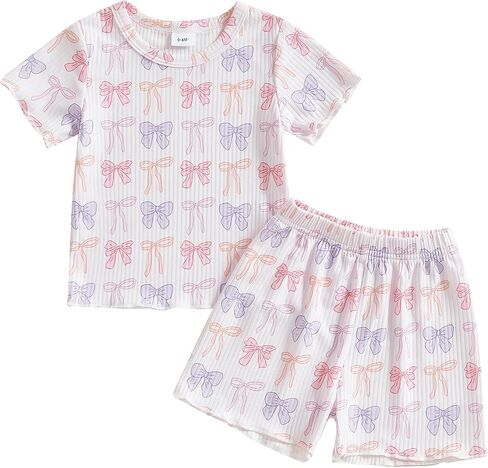 Ciycuit Toddler Baby Girl Girl Summer Clother Shirt Shirt and Shorts Set in Kuwait