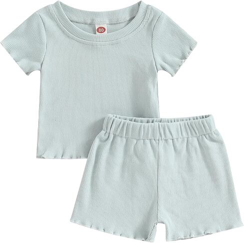 Ciycuit Toddler Baby Girl Girl Summer Clother Shirt Shirt and Shorts Set in Kuwait