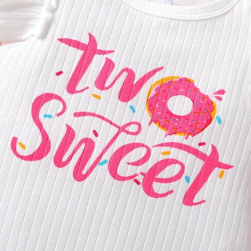 Happy Town Toddler Baby Girl Two Sweet 2nd Birthday Outfits Shorts Set Bowknot 2T Shirts Summer Clothes with Headband in Saudi Arabia