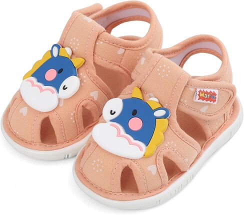 ESTAMICO Baby Boys Girls Sandals Cute Animal Summer Shoes Breathable Non Slip First Walker, 9-12 Months Infant, Green in Saudi Arabia