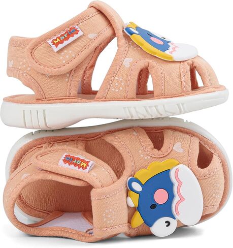 ESTAMICO Baby Boys Girls Sandals Cute Animal Summer Shoes Breathable Non Slip First Walker, 9-12 Months Infant, Green in Saudi Arabia
