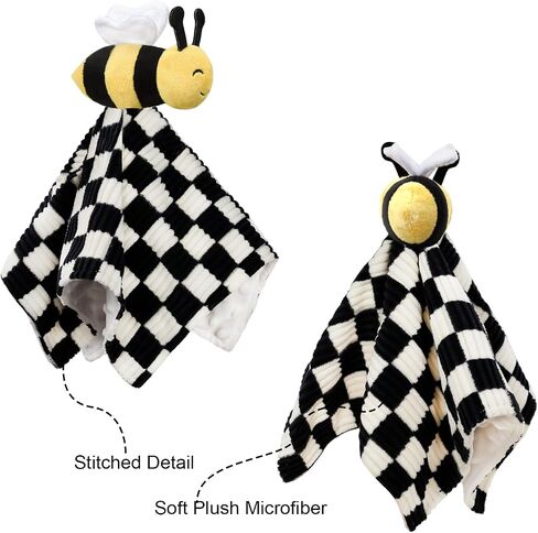 طفل لوفبي بطانية للبنين الفتيات سوبر ناعم المشي ، القماش القطني مع المنكي نقطة الدعم التي تدعم البطريق محشو حيوان جميل تحاضن لعبة أسود 14 بوصة in Kuwait