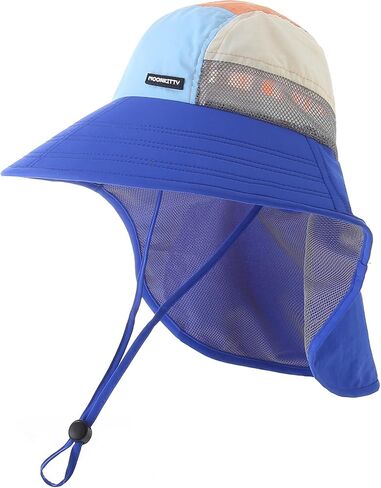 القمر Kitty Baby Girls Sun Hats Infant Toddler Sun Hat Kids Summer Water Hat في الهواء الطلق قابلة للتعديل على نطاق واسع قبعة الشاطئ UPF 50+ in Kuwait