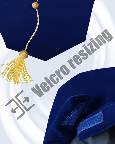 التخرج تام الدكتوراه تام الدكتوراه Regalia 8 جانب مع شرابة السبائك الذهبية in Saudi Arabia