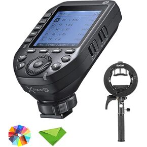 EACHSHOT Godox XProII XProII-S XProIIS Flash Trigger w/Godox S2 Holder Bracket for Sony TTL Wireless Transmitter New Hotshoe Locking Large Screen Trigger for Sony Cameras (XPro Xpro-S Upgraded)