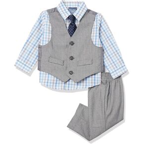 بدلة Nautica Baby Boys من 4 قطع مع قميص لباس ، سترة ، سروال ، وربطة عنق